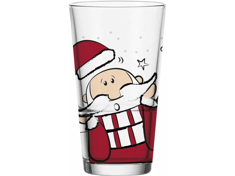 Leonardo Trinkglas Weihnachtsmann 6 x 330 ml, Transparent Leonardo Trinkglas Weihnachtsmann 6 x 330 ml, Transparent