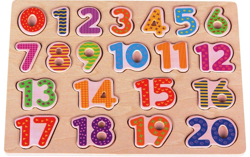 Spielba Holzspielwaren Steckspiel Zahlen