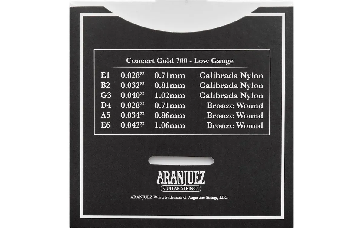 Aranjuez Gitarrensaiten Concert Gold 700 – Low Gauge