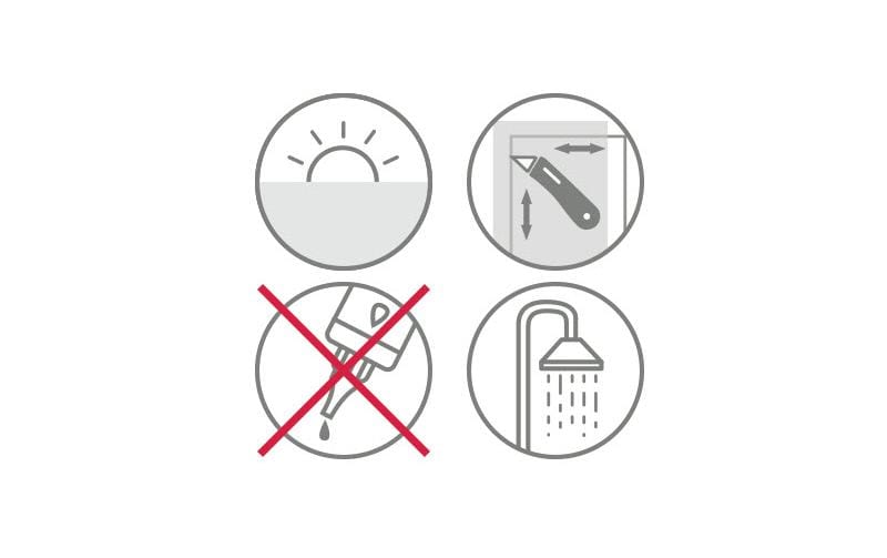 Gardinia Fensterfolie Milchglas 45 x 150 cm