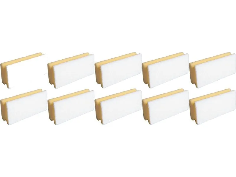 Edi Baur Schwamm Basic 10 Stück, Gelb/Weiss Edi Baur Schwamm Basic 10 Stück, Gelb/Weiss
