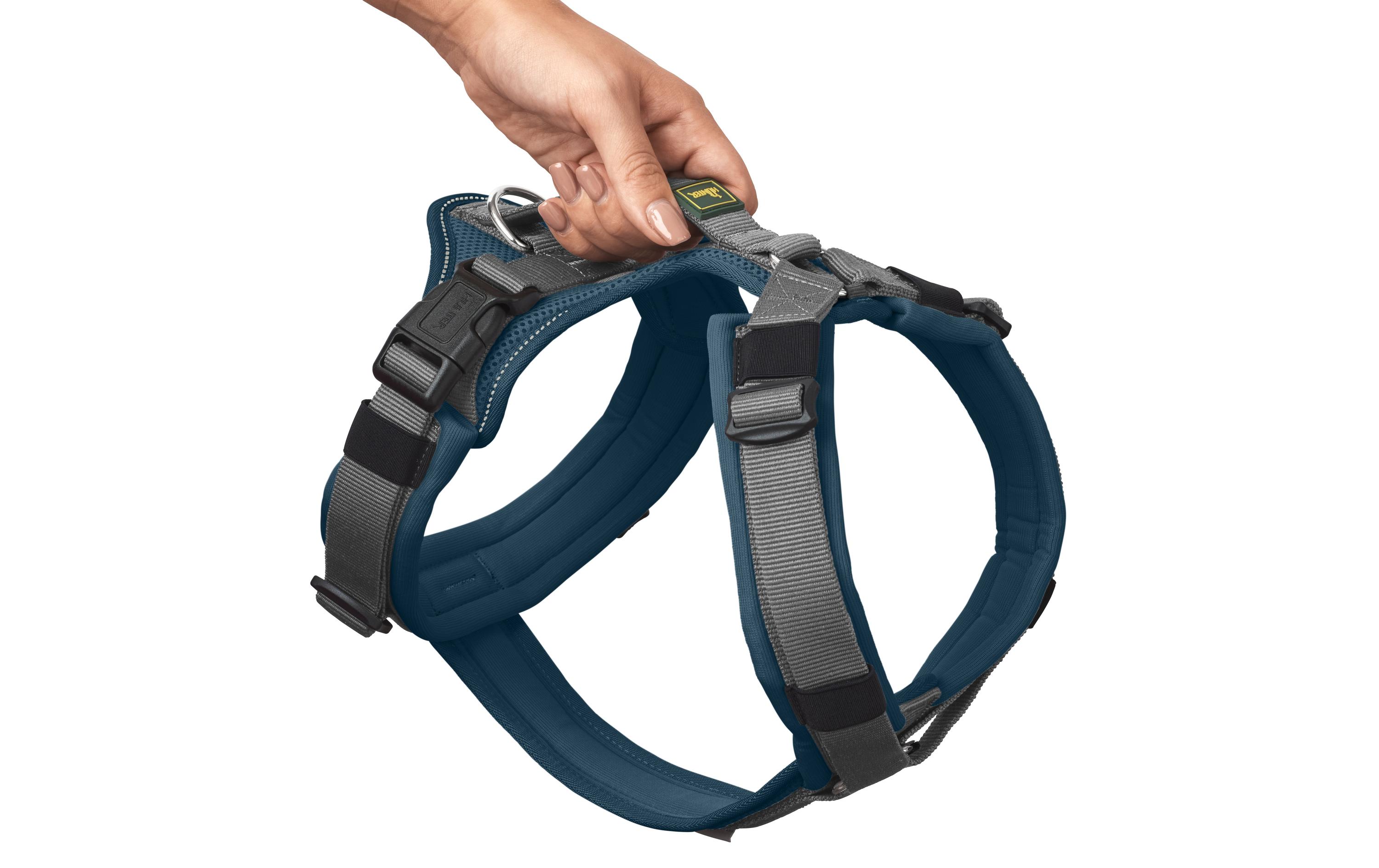 Hunter Geschirr Maldon UP L petrol/grau