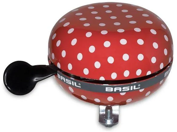 BASIL Fahrradklingel Big Bell Polkadot, Rot/Weiss BASIL Fahrradklingel Big Bell Polkadot, Rot/Weiss