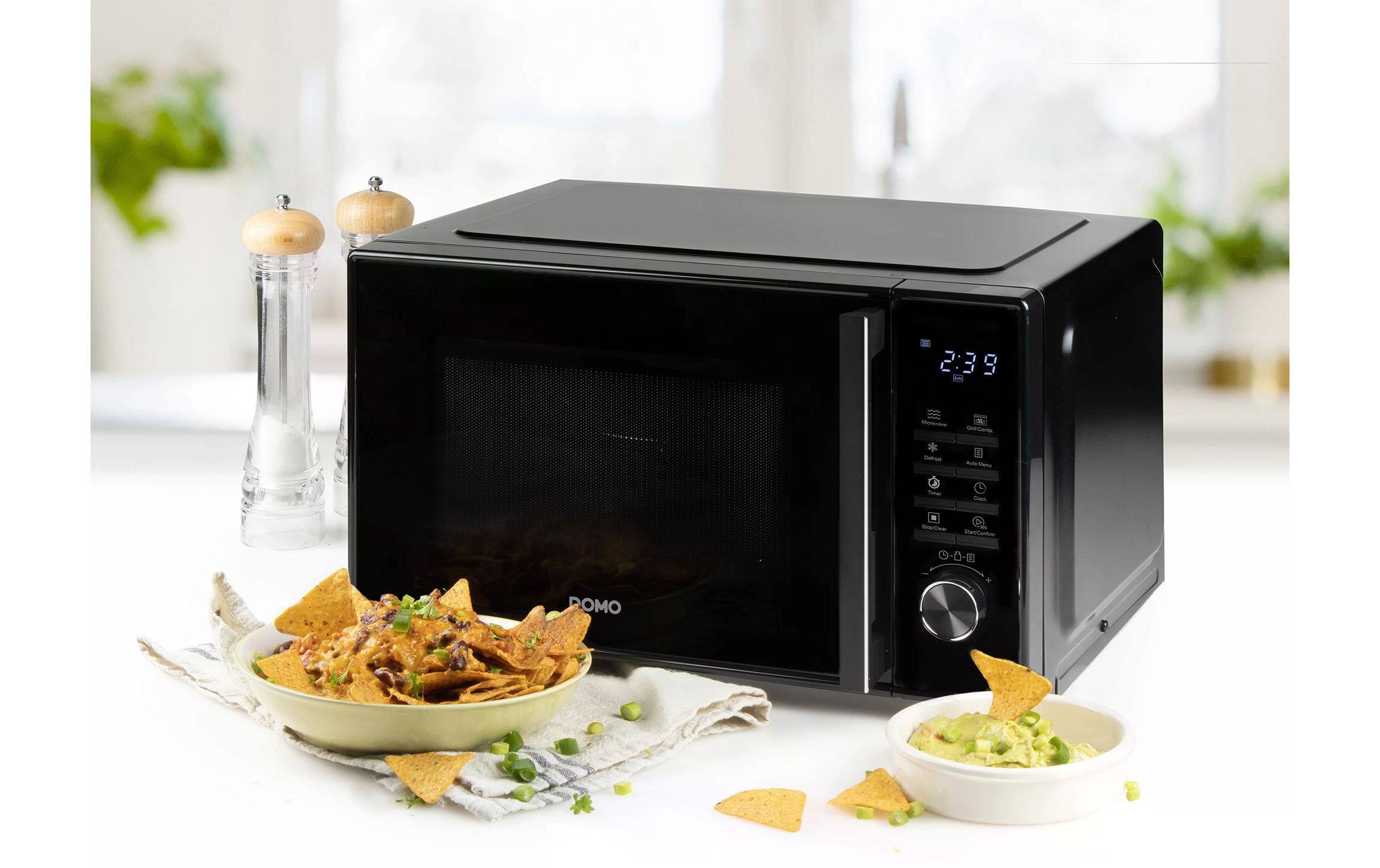 Domo Mikrowelle mit Grill DO22501G Schwarz