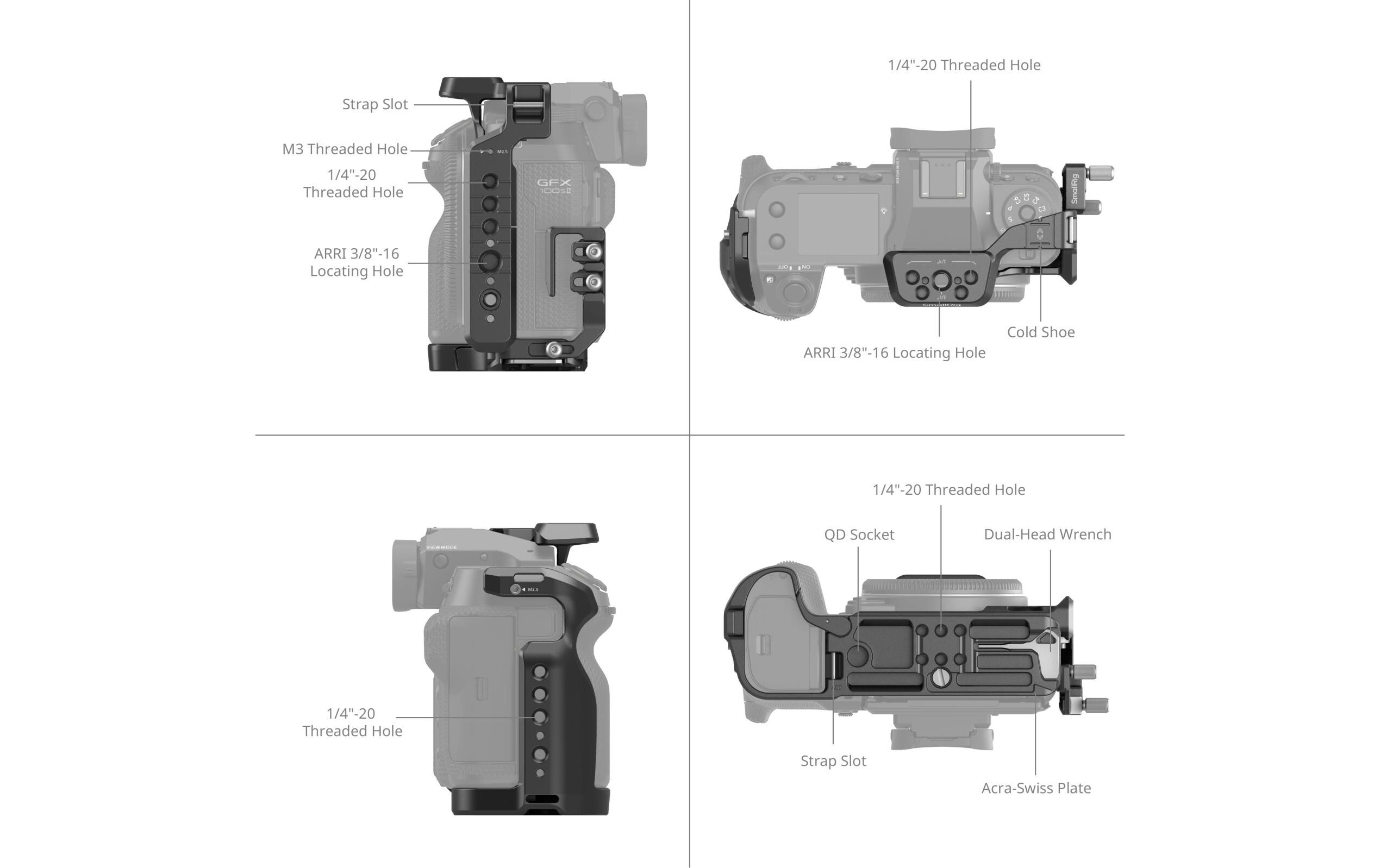 Smallrig Cage Kit für FUJIFILM GFX100S II