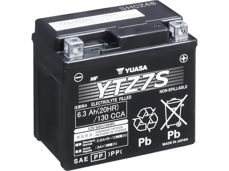 YUASA Motorradbatterie AGM 12V/6.3Ah/130A YUASA Motorradbatterie AGM 12V/6.3Ah/130A