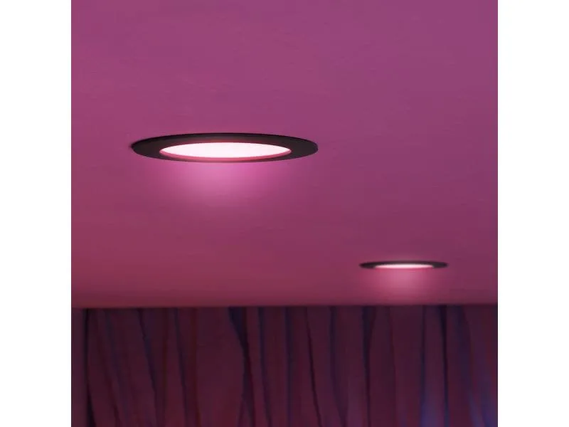 Philips Hue Deckenleuchte WCA Slim Recessed Light L Schwarz