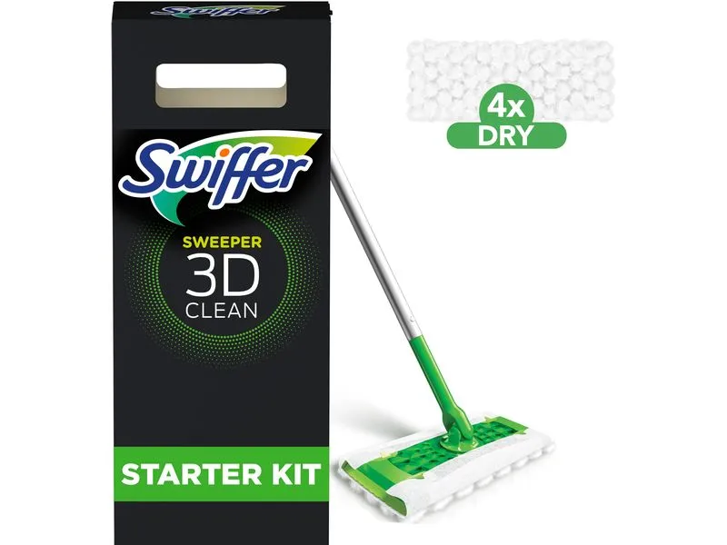 Swiffer Wischmopp Starter-Kit 3D 7-teilig Swiffer Wischmopp Starter-Kit 3D 7-teilig
