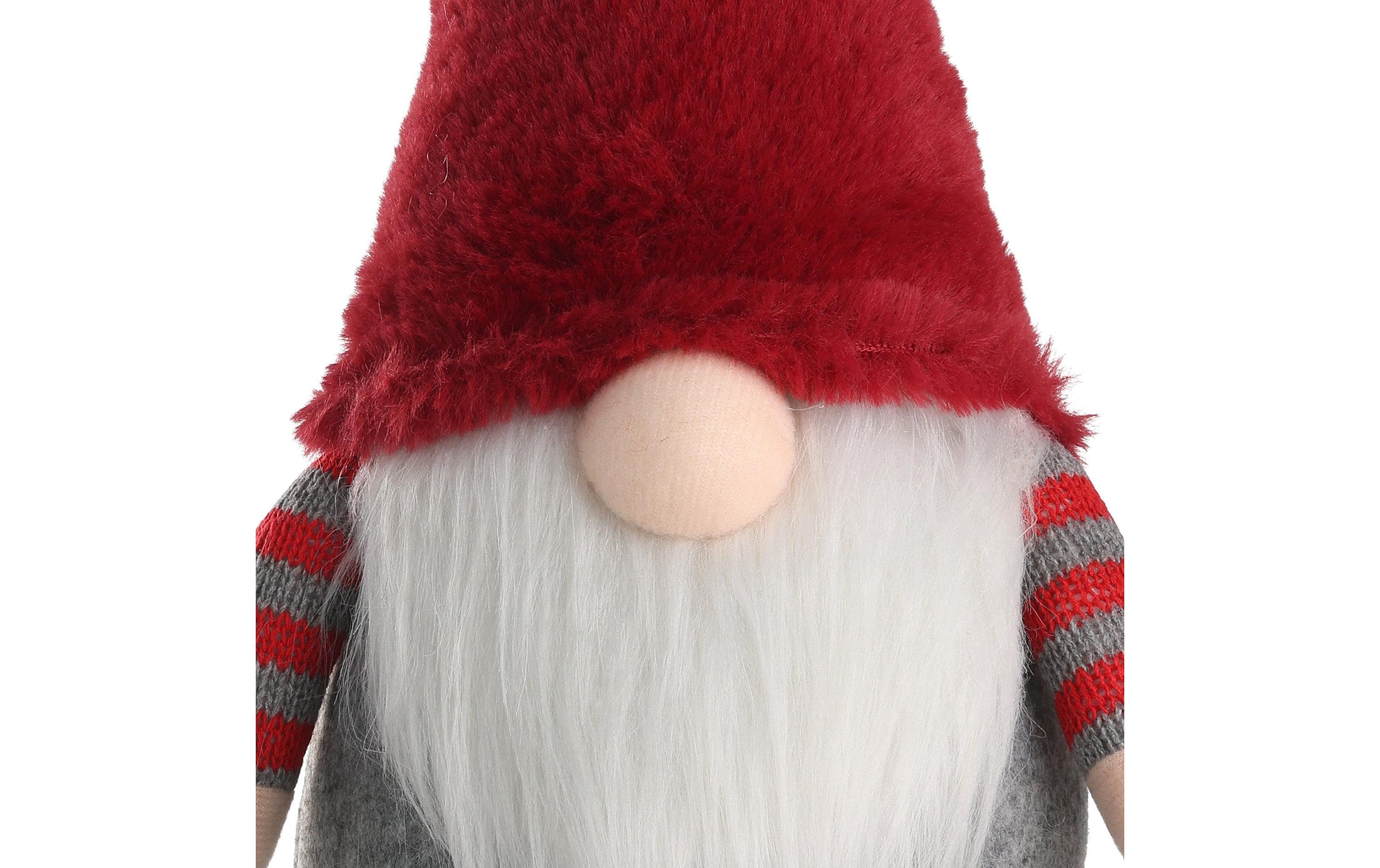 EGLO Weihnachtsfigur Ikara 35 cm, Grau/Rot