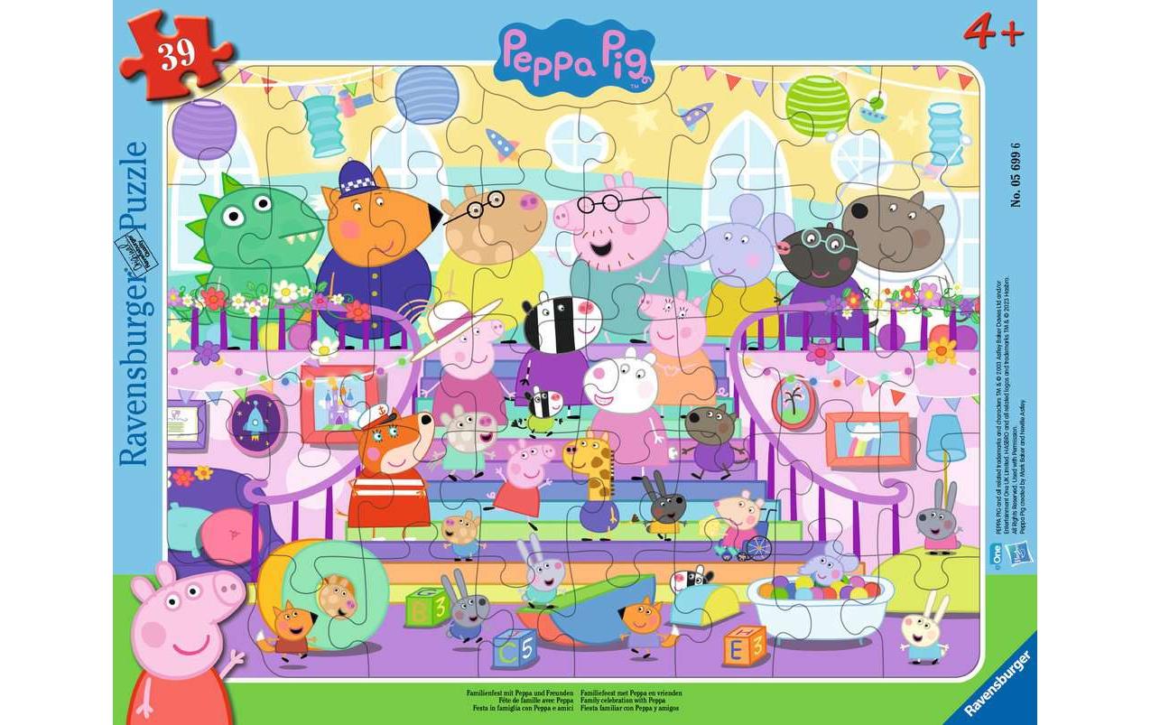 Ravensburger Kleinkinder Puzzle Familienfest mit Peppa und Freunden