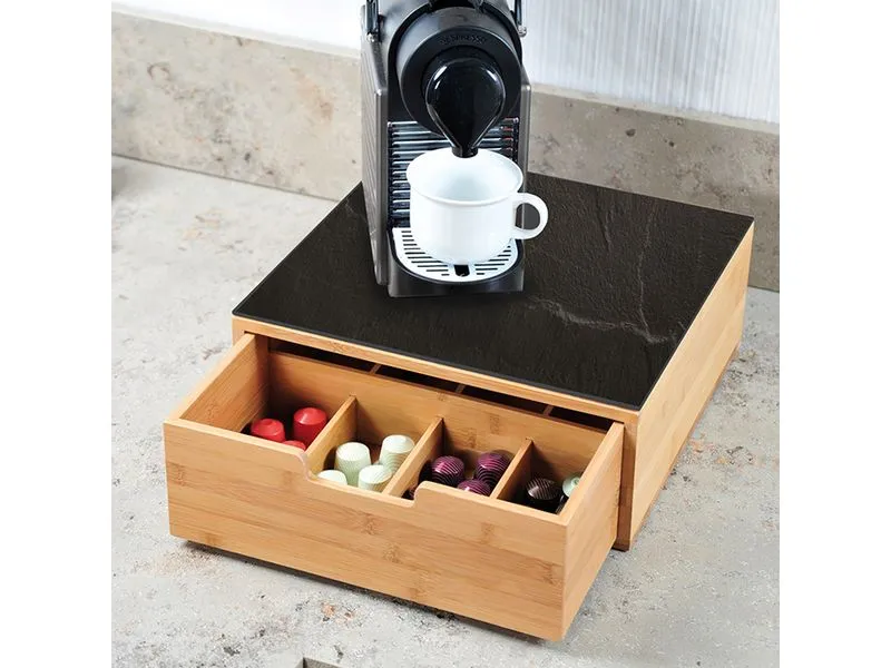 Kesper Tee-Aufbewahrungsbox Bambus, Glas, 1-tlg. Kesper Tee-Aufbewahrungsbox Bambus, Glas, 1-tlg.
