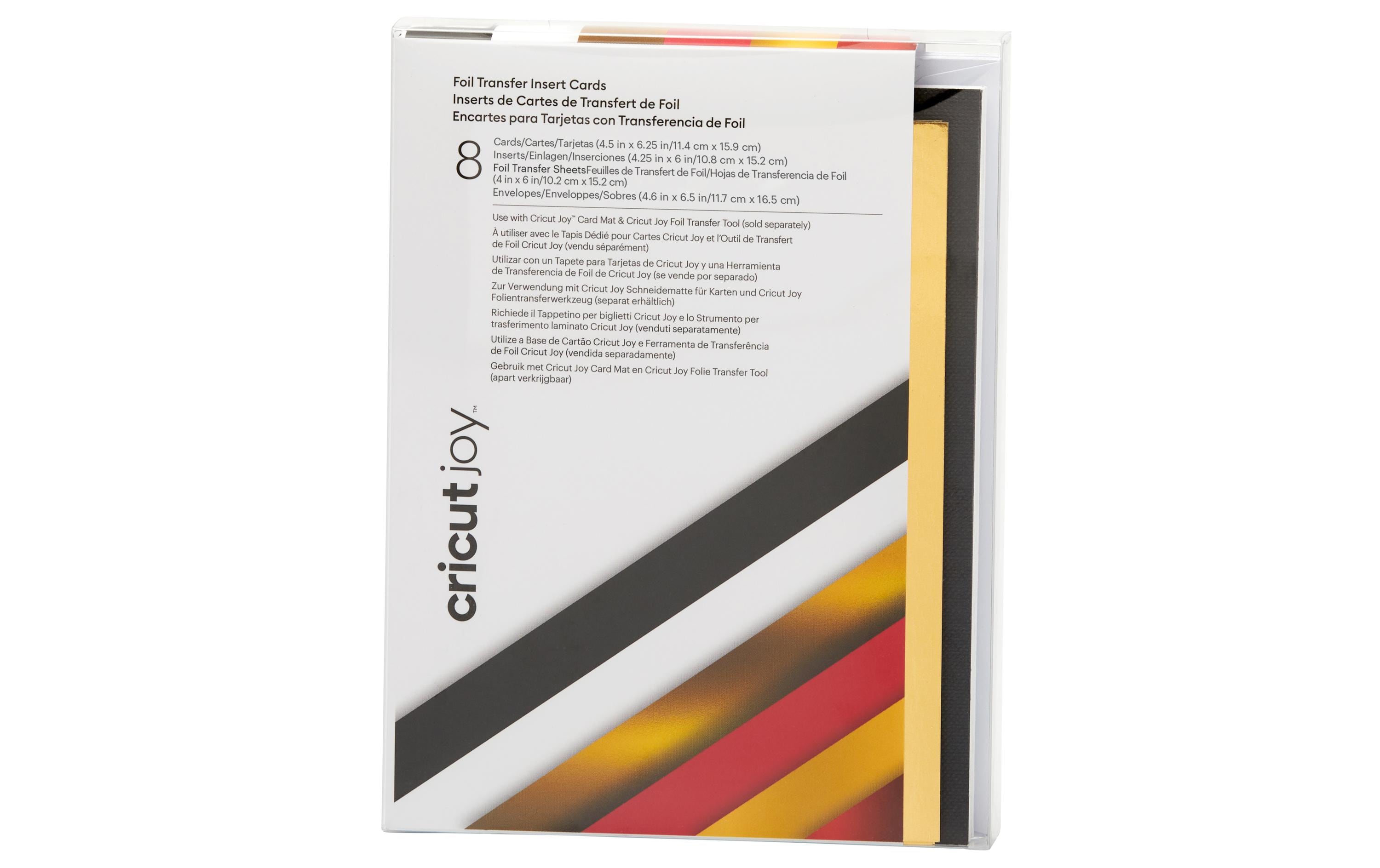 Cricut Blankokarte Joy 11.4 x 15.9 cm Transfer, Schwarz/Weiss Cricut Blankokarte Joy 11.4 x 15.9 cm Transfer, Schwarz/Weiss