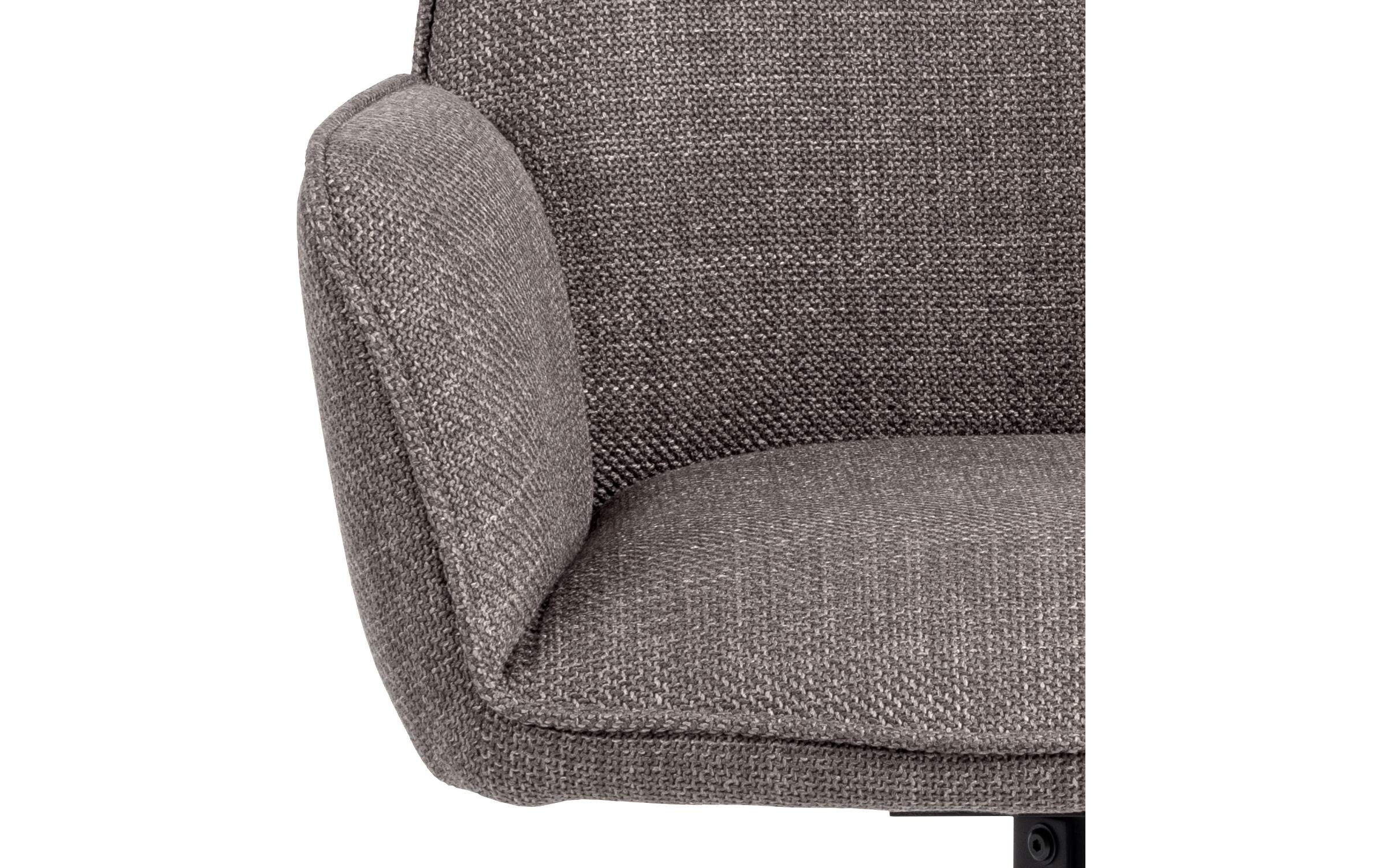 AC Design Stuhl Glenda, 2 Stück, Hellgrau/Braun