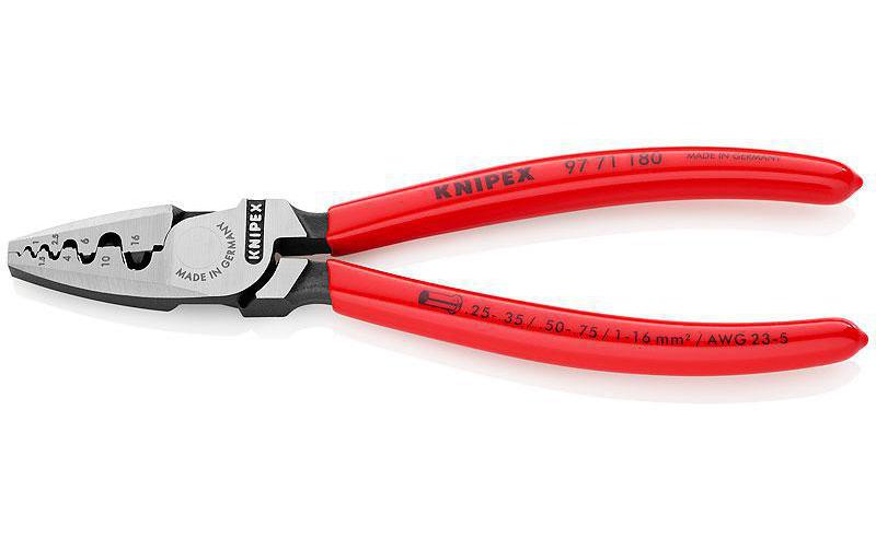 Knipex Crimpzange 180 mm für Aderendhülsen Knipex Crimpzange 180 mm für Aderendhülsen