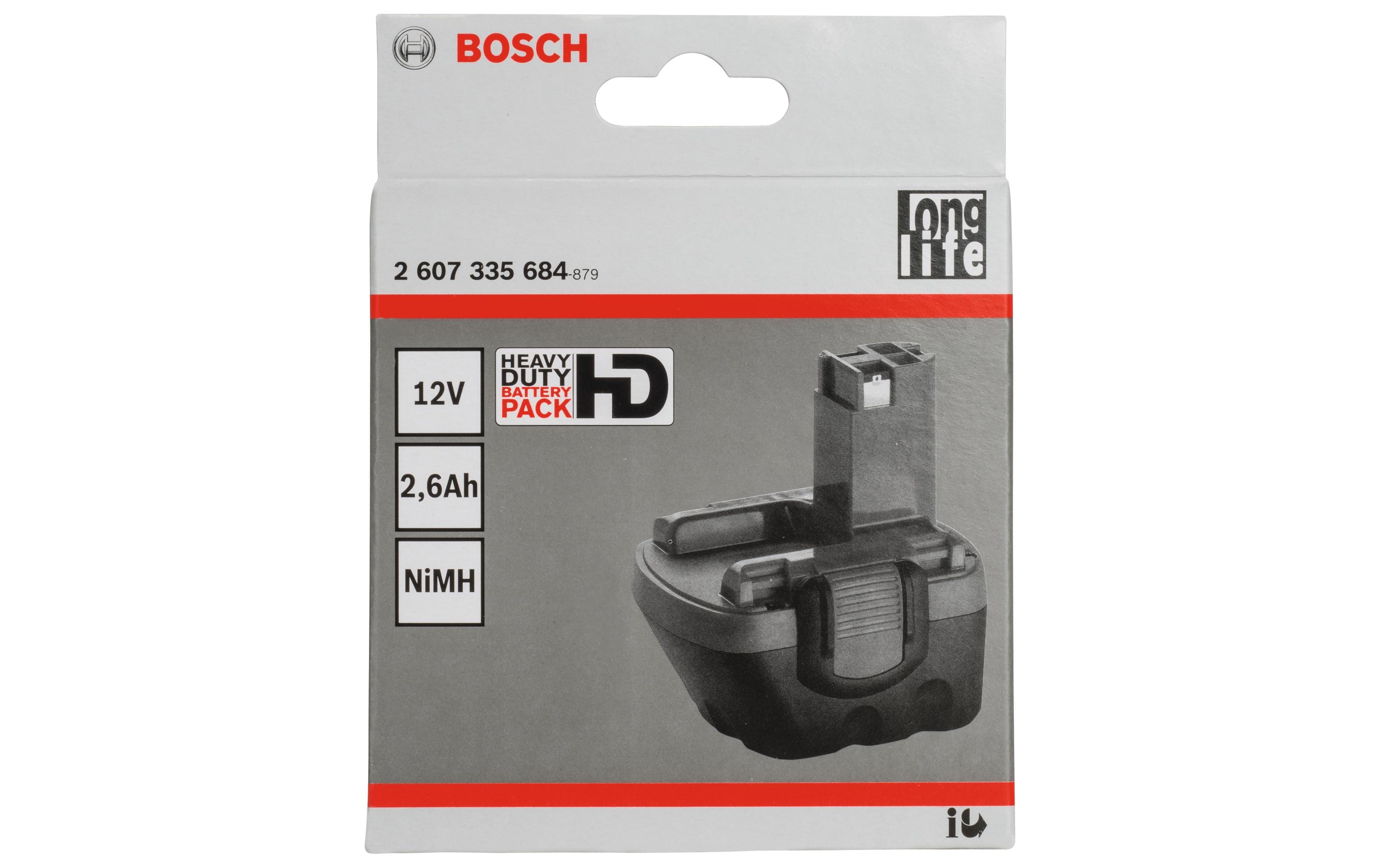 Bosch Professional Akku NiMH 12 V 2.6 Ah Standard Duty (SD)