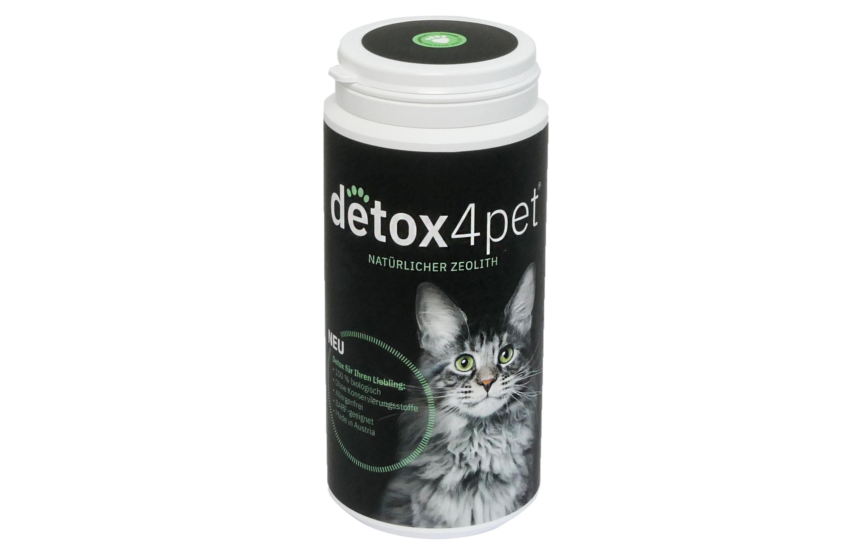 detox4pet Katzen-Nahrungsergänzung Natürlicher Zeolith, 250 g detox4pet Katzen-Nahrungsergänzung Natürlicher Zeolith, 250 g