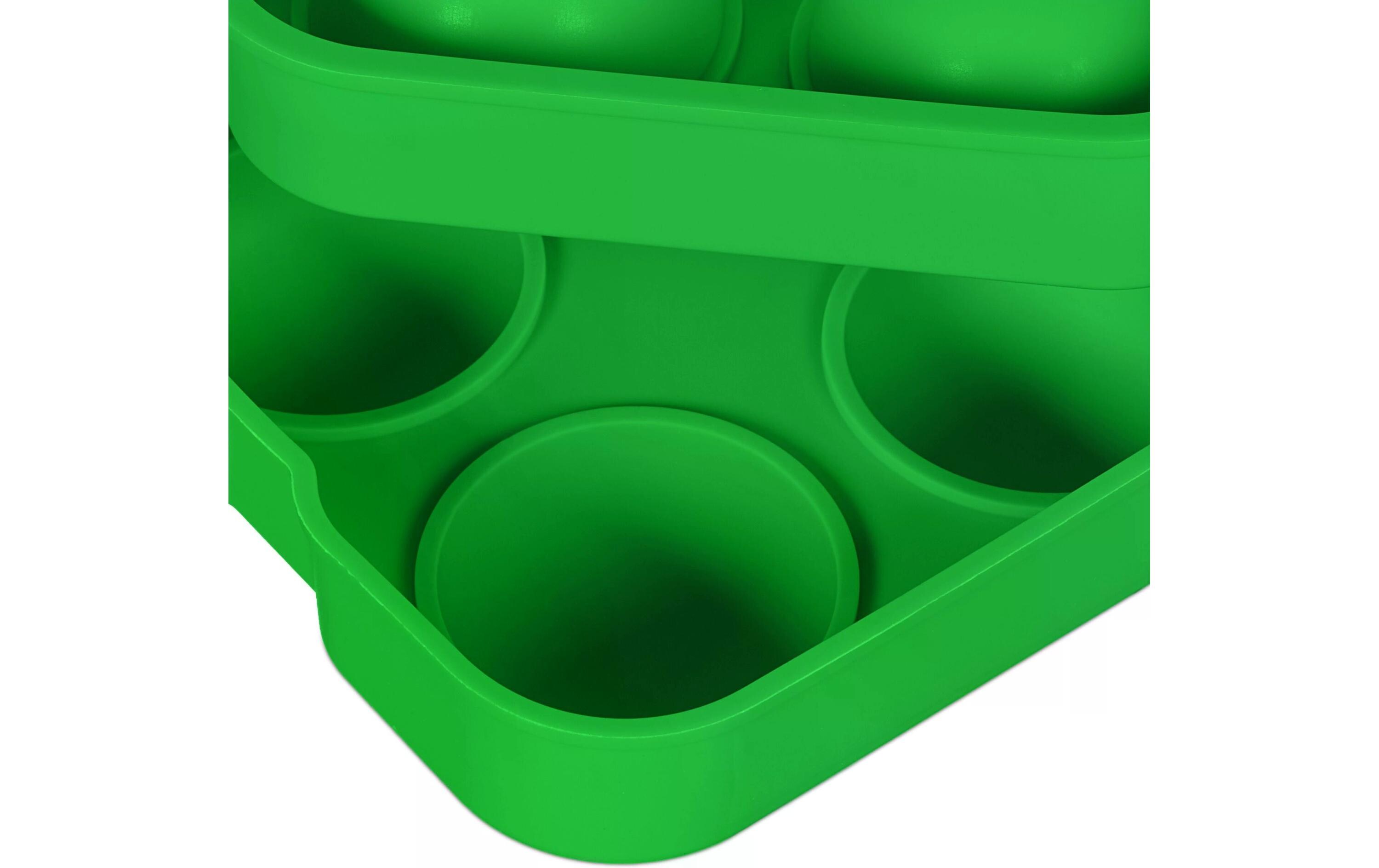 relaxdays Eiswürfelform Kugel 2 Stück, Grün