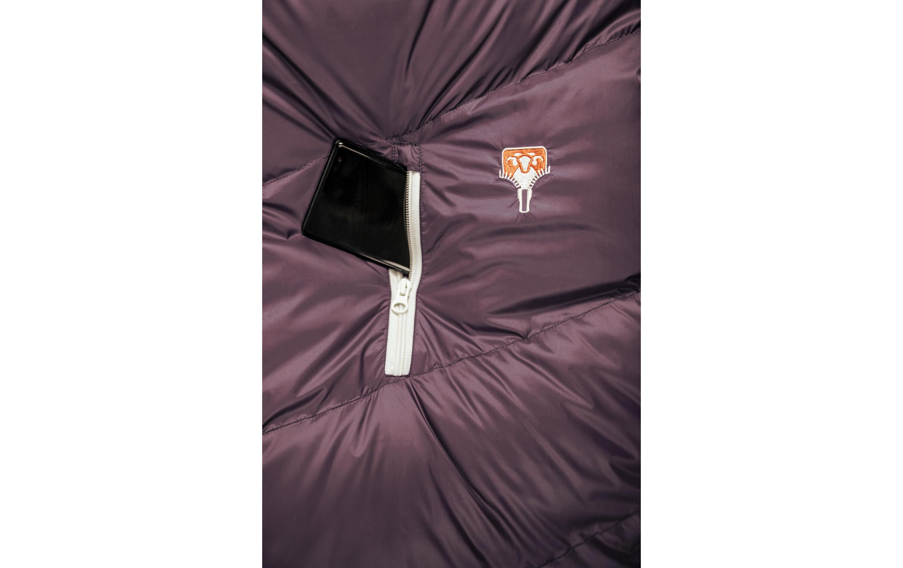 Grüezi Bag Schlafsack Biopod DownWool Subzero 175 Nylon, Berry