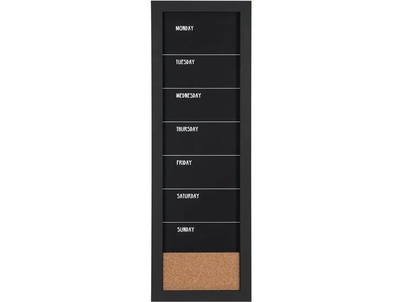 Bi-Office Minikreidetafel Wochenplaner 90 x 30 cm