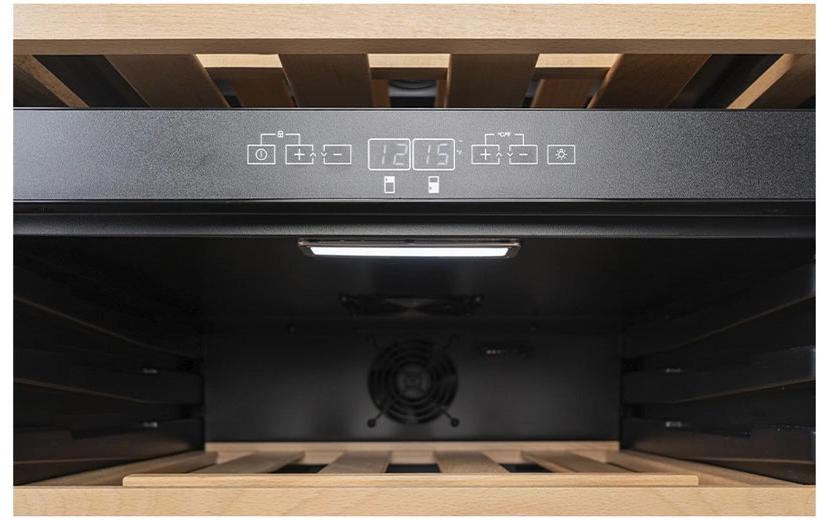 Kibernetik Weinkühlschrank WKH39D Rechts, Schwarz