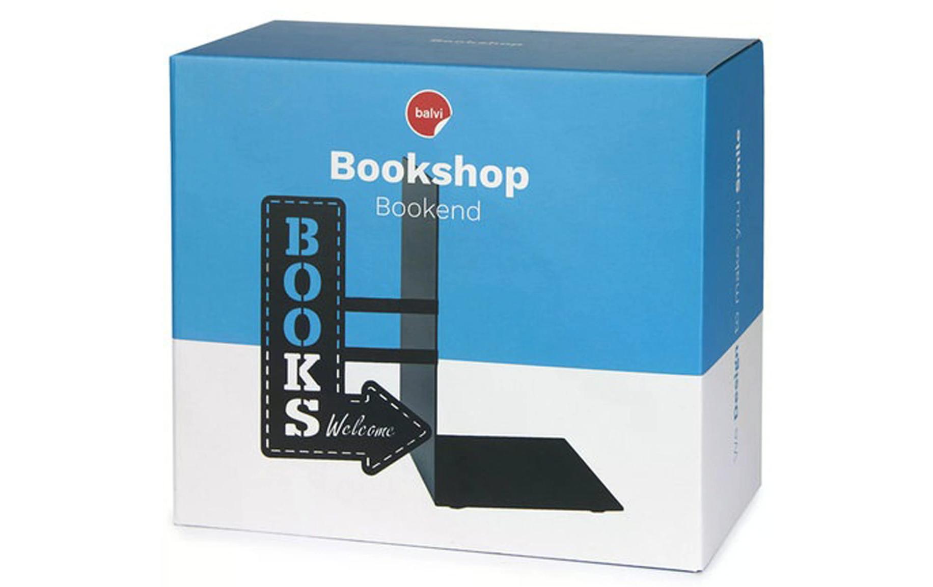 Trendform Buchstütze Bookshop Schwarz