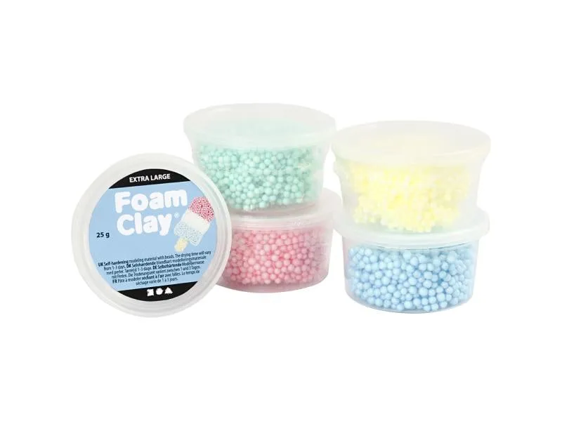 Creativ Company Modellier-Set Foam Clay Extra Large 5-teilig Creativ Company Modellier-Set Foam Clay Extra Large 5-teilig