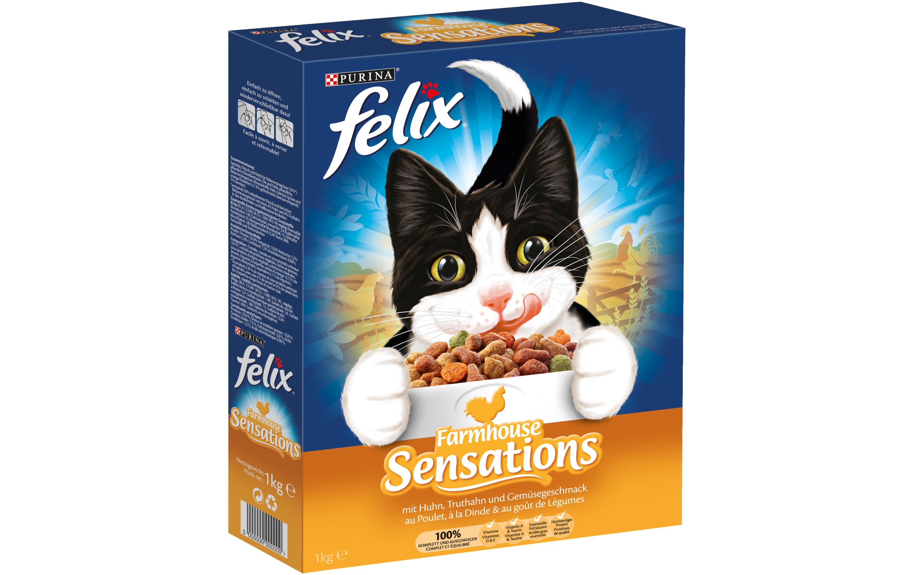 Felix Trockenfutter Sensations Geflügel, 1 kg
