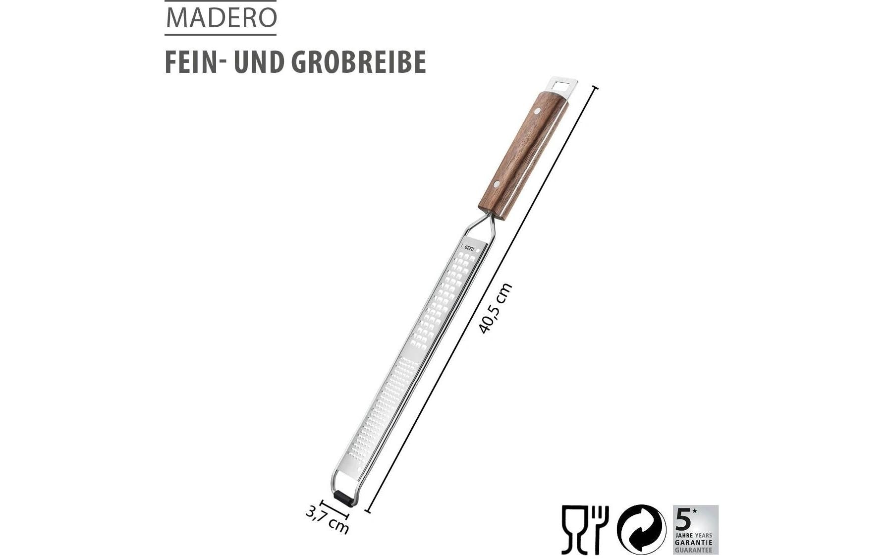 GEFU Handreibe Madero 40.5 cm, Silber/Braun