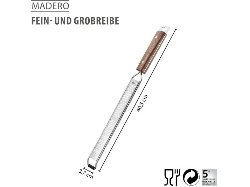 GEFU Handreibe Madero 40.5 cm, Silber/Braun