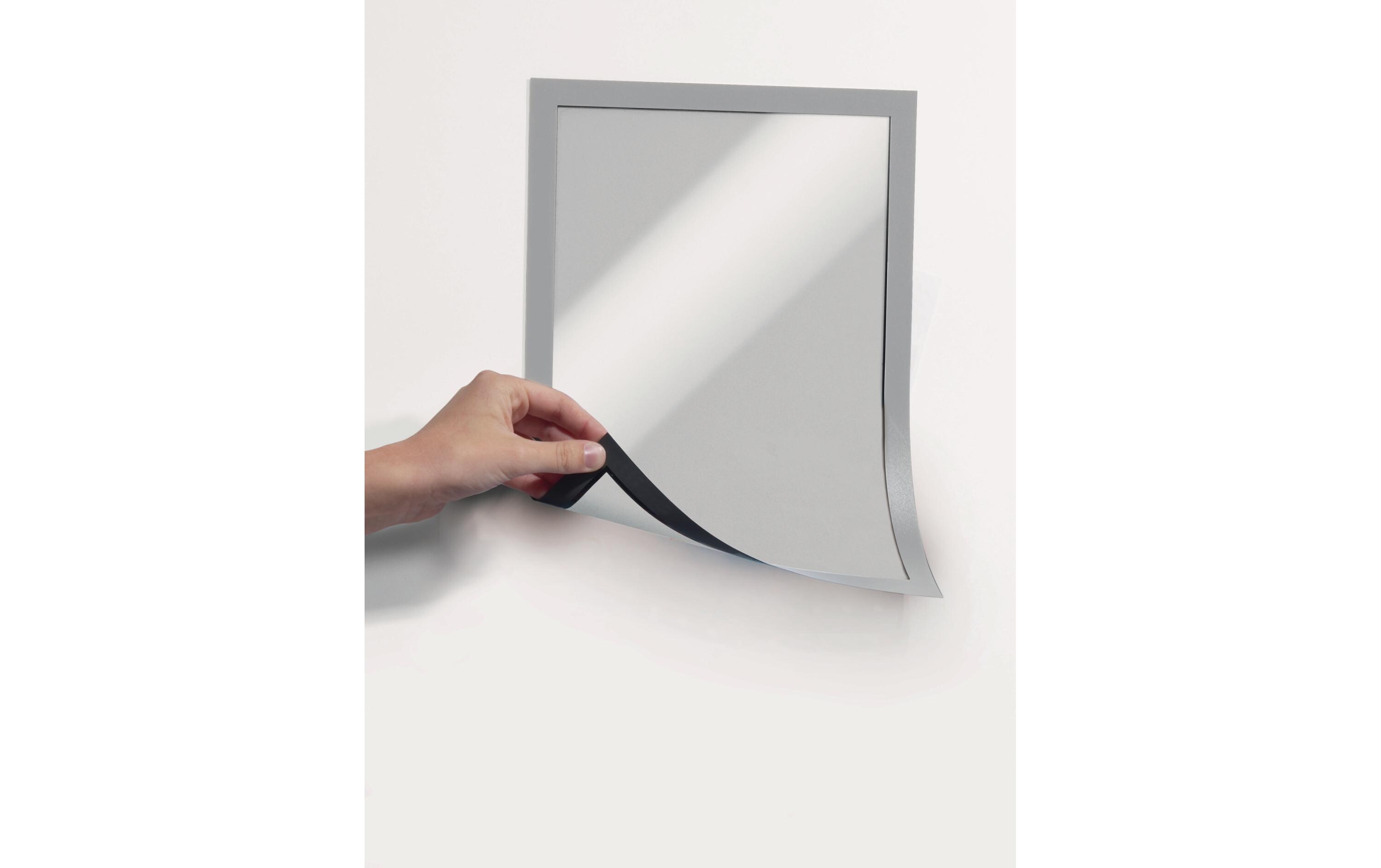 DURABLE Präsentationsrahmen Duraframe Magnetic A4 5 Stück Silber