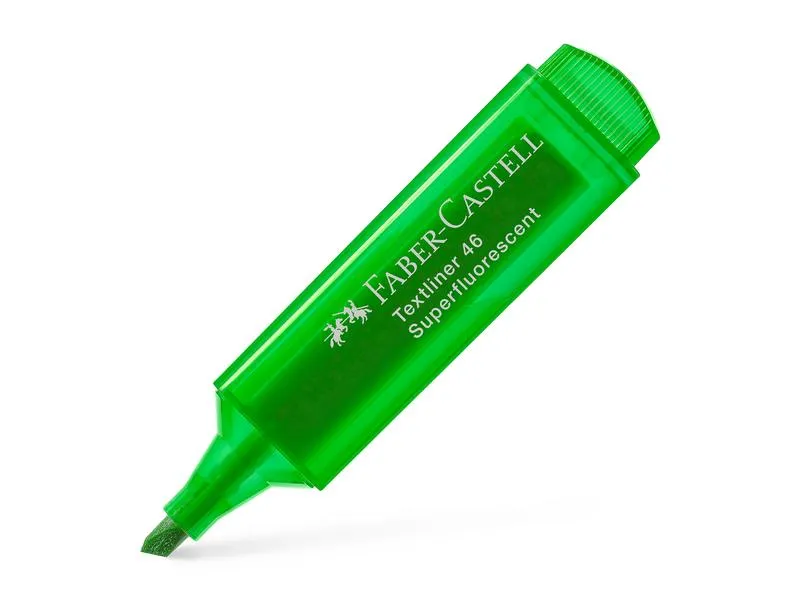 Faber-Castell Textmarker 1546 superfluorescent, Grün Faber-Castell Textmarker 1546 superfluorescent, Grün