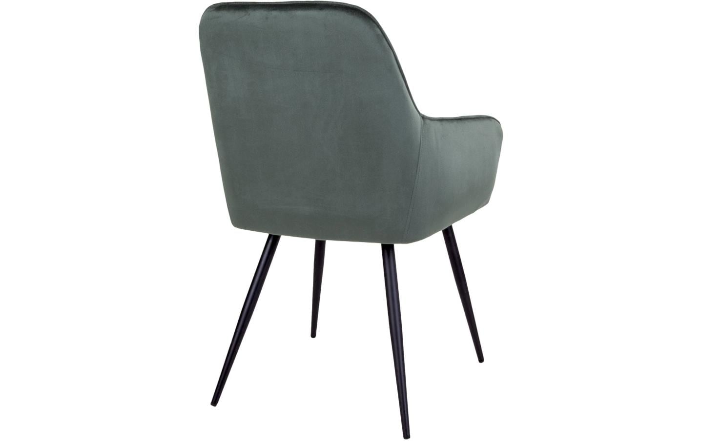 House Nordic Stuhl Harbo 65 x 57 x 87, Grün/Schwarz, 2 Stück