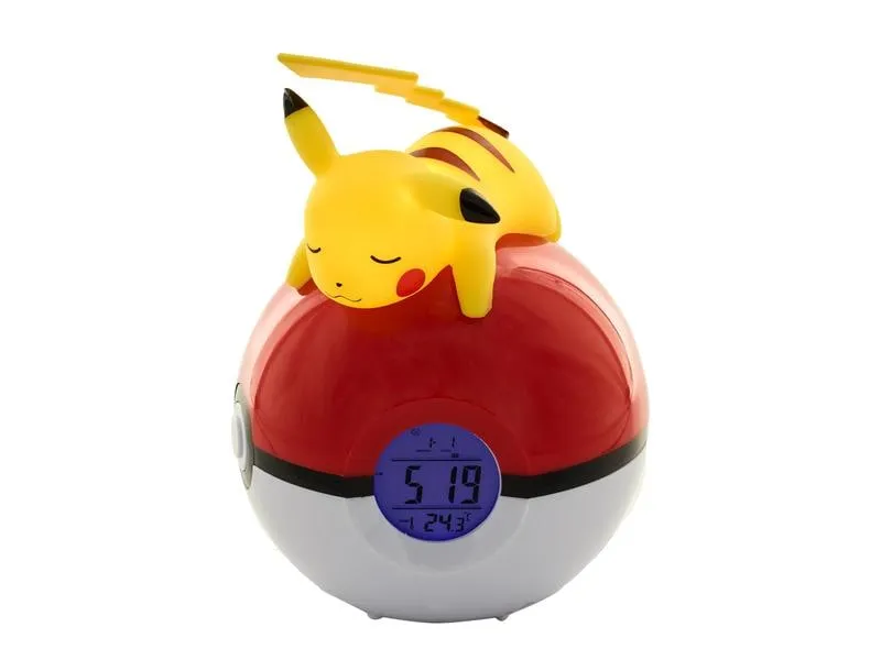 Teknofun Wecker liegender Pikachu mit LED-Lampe