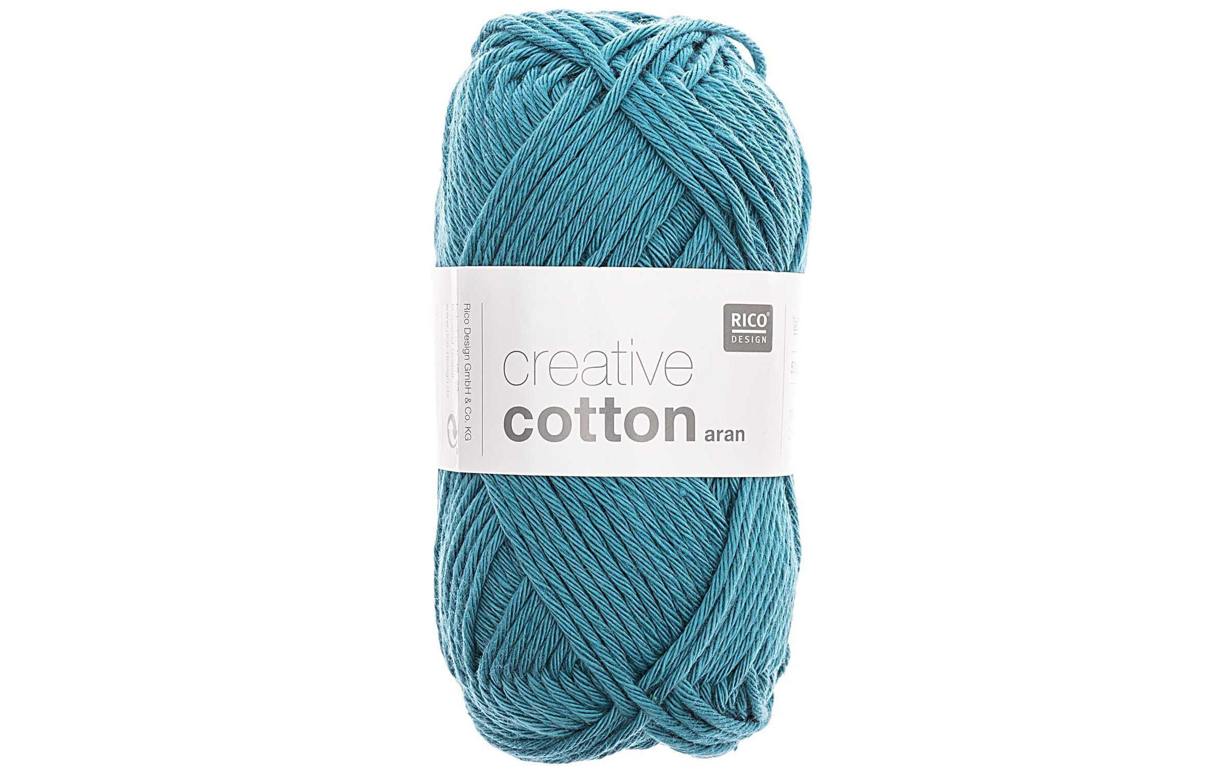 Rico Design Wolle Creative Cotton Aran 50 g Petrol