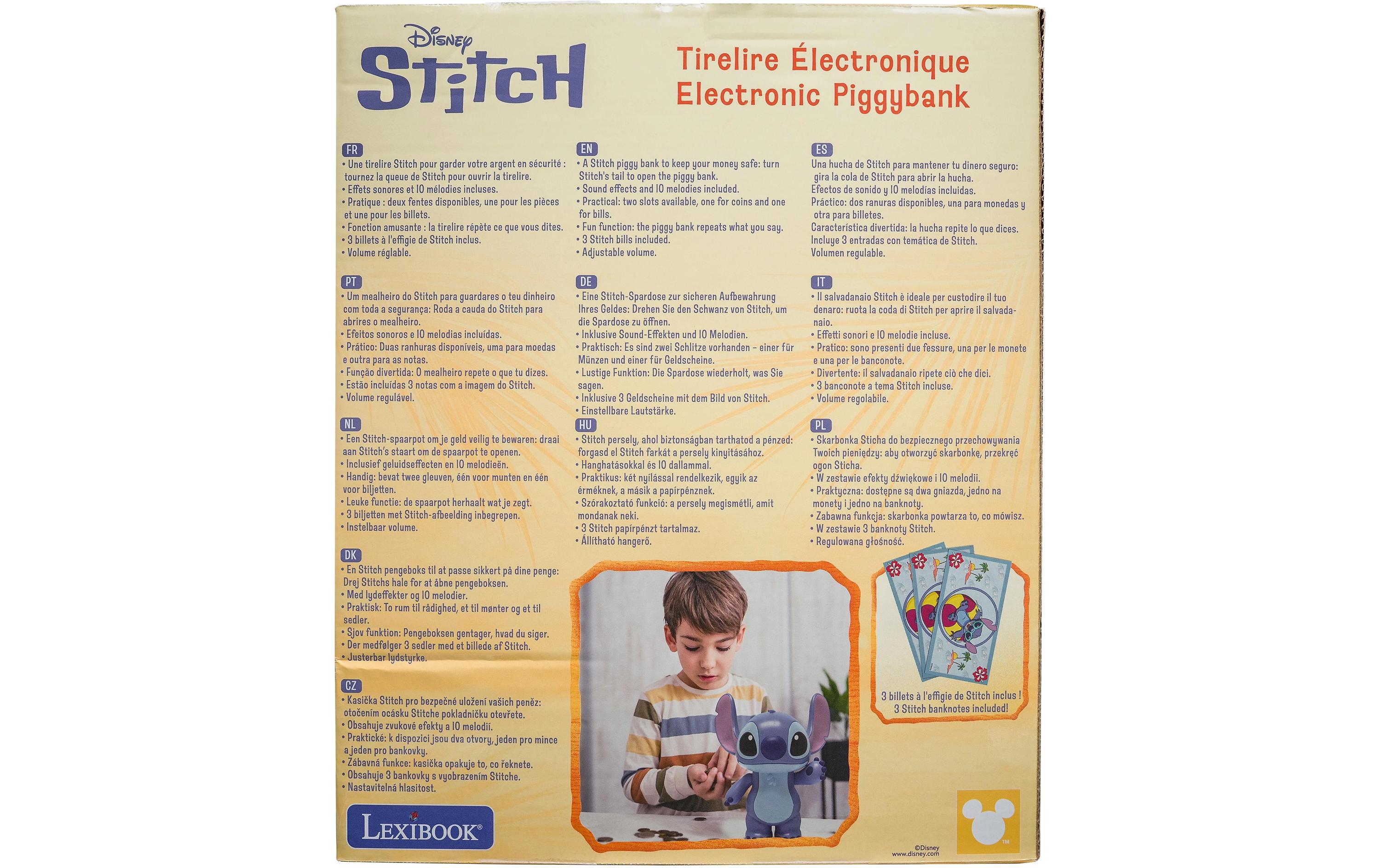 Lexibook Elektronische Spardose Stitch Blau