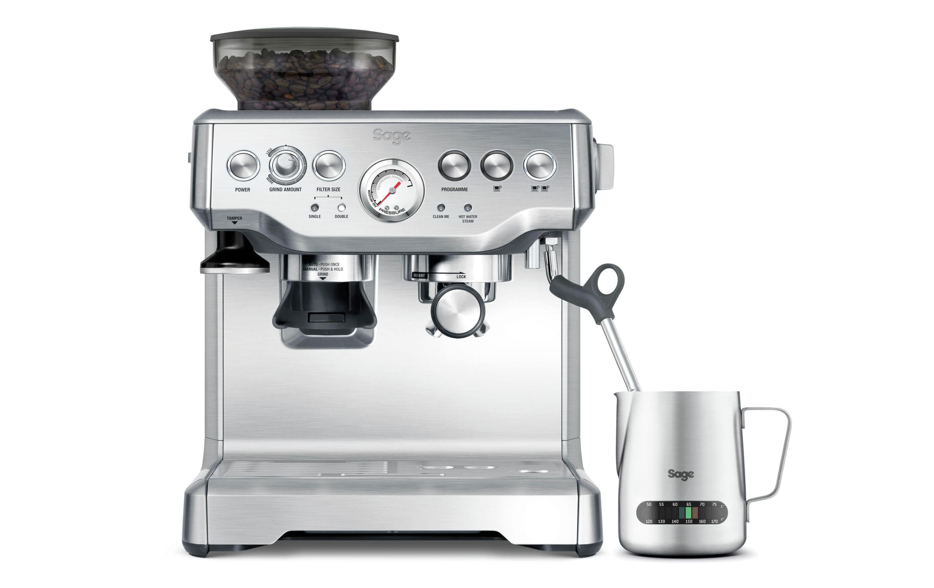 Sage Siebträgermaschine Barista Express Silber