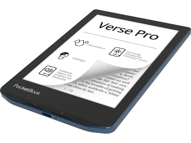 PocketBook E-Book Reader Verse Pro Azure Blue PocketBook E-Book Reader Verse Pro Azure Blue