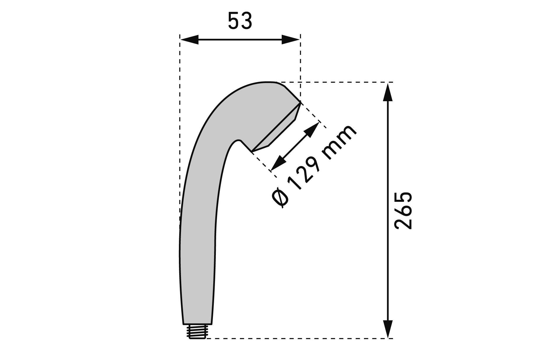 diaqua® Handbrause Dike PCR, 1/2, Schwarz matt diaqua® Handbrause Dike PCR, 1/2, Schwarz matt