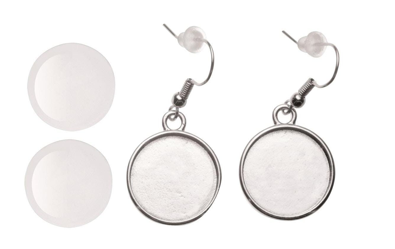 Glorex Ohrring Cabochon rund, 27 x 19 mm Glorex Ohrring Cabochon rund, 27 x 19 mm