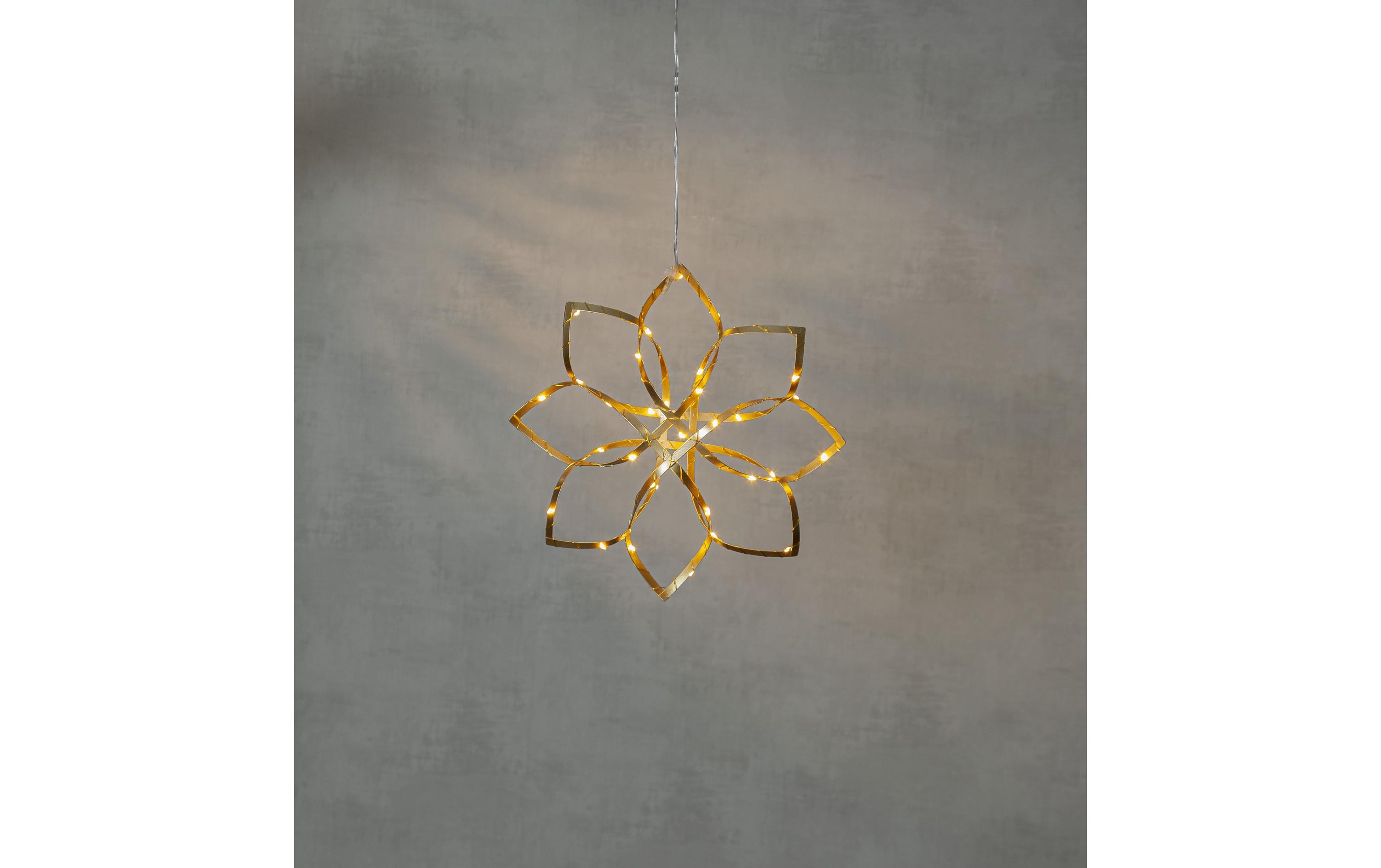 Star Trading Hänger Dekoration Amaze, 36 LEDs, 30 cm, Gold