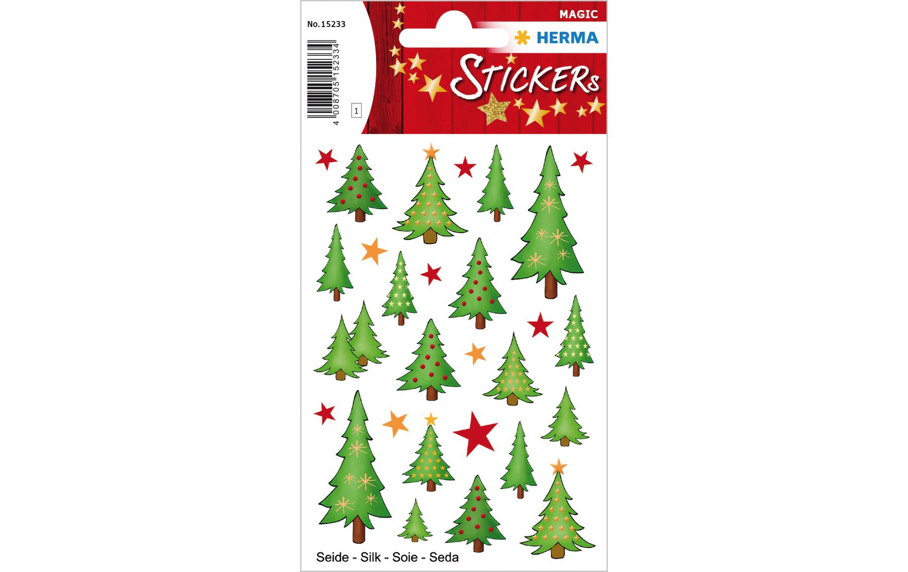 Herma Stickers Weihnachtssticker Tannenbäume 1 Blatt à 28 Sticker