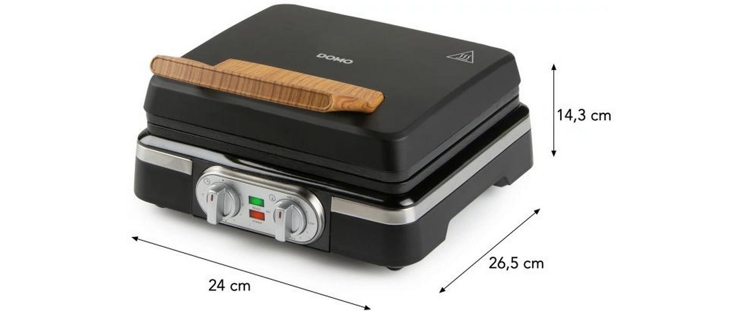 Domo Waffeleisen DO9281W , Schwarz