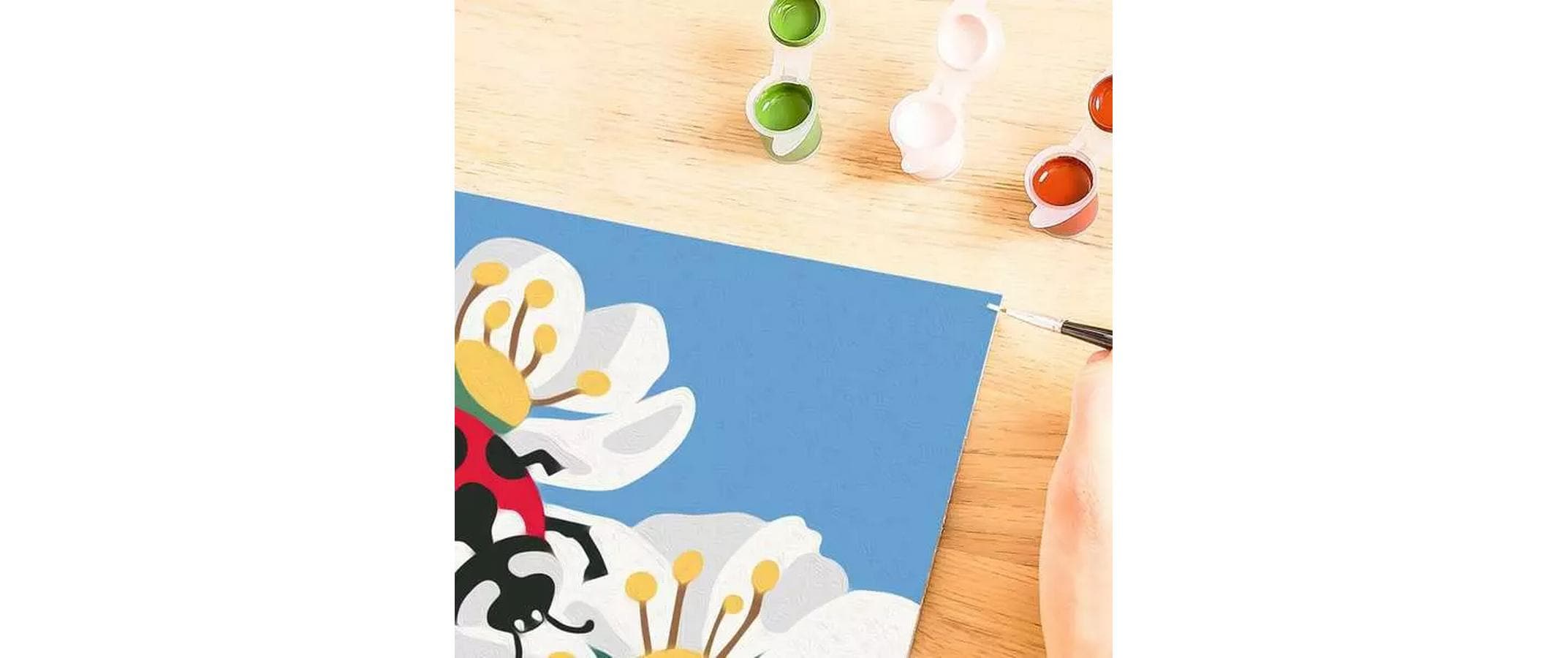 Ravensburger Malen nach Zahlen CreArt Ladybug with flowers