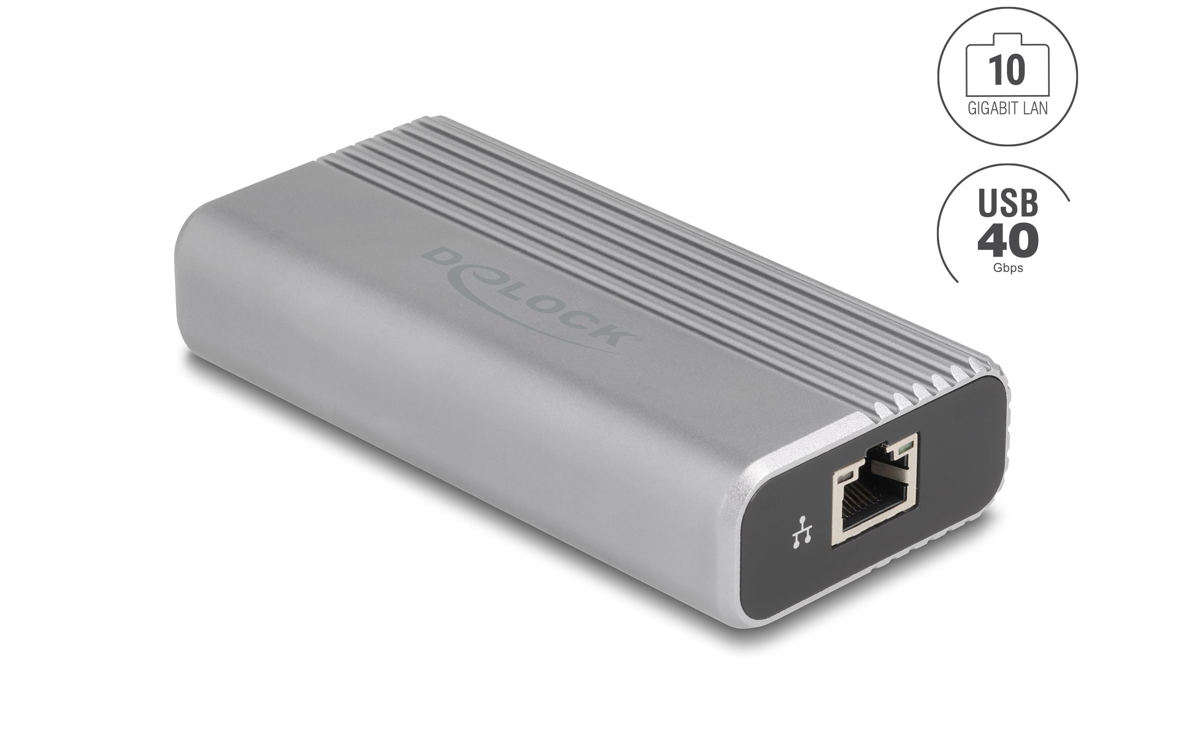 Delock Netzwerk-Adapter Thunderbolt 4 (USB-C-Formfaktor) zu RJ45