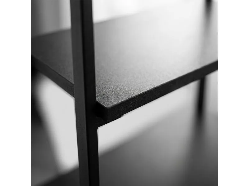 relaxdays Waschmaschinenüberbauregal 65 x 157 cm, Schwarz relaxdays Waschmaschinenüberbauregal 65 x 157 cm, Schwarz