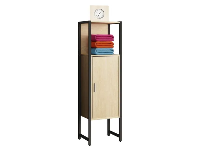 VCM Badezimmerregal Edino 33 x 114 cm, Braun