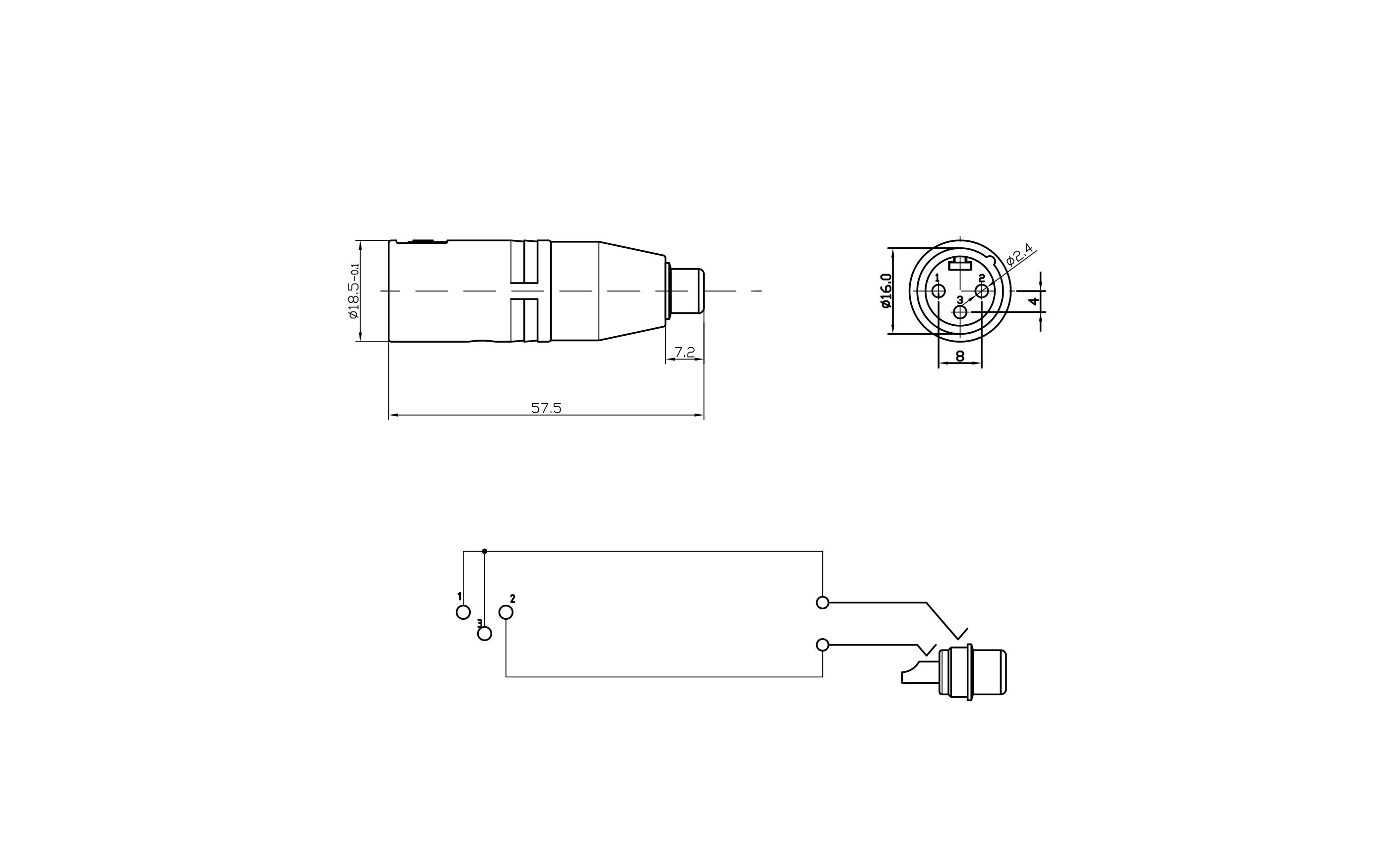 Bemero Audio-Adapter BA1202 XLR 3 Pole male - Cinch