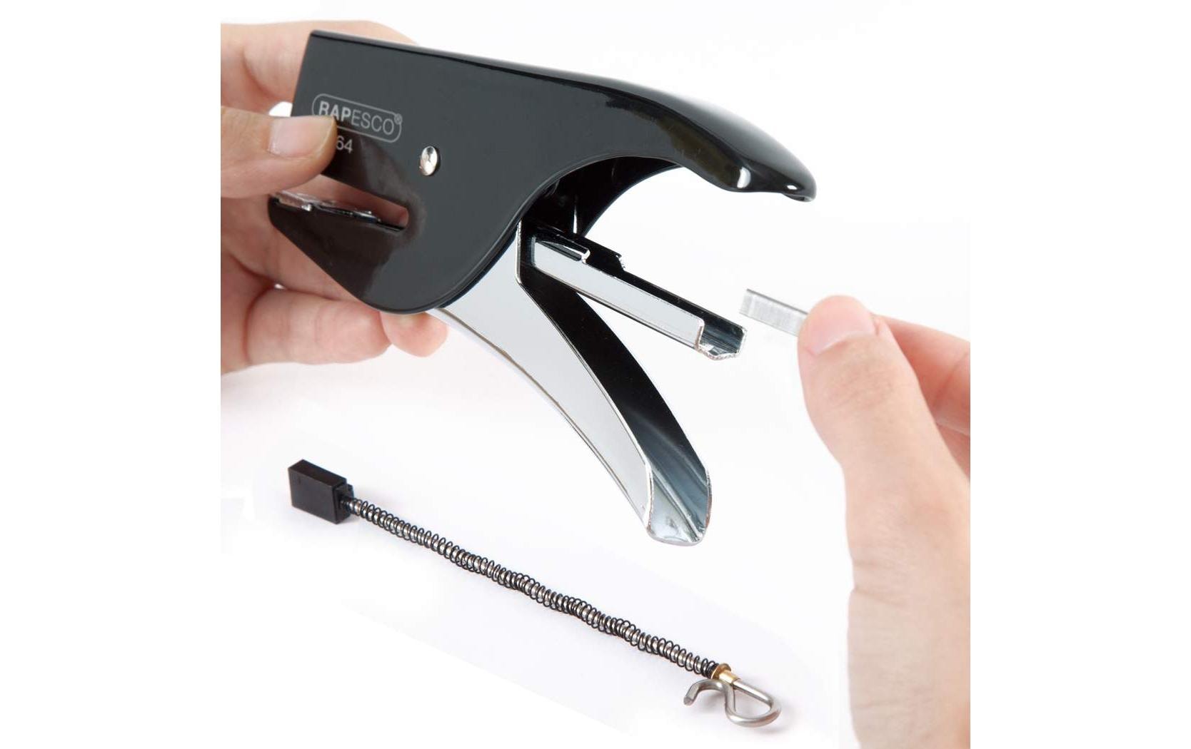 Rapesco SP-64 Metall-Heftzange 12 Seiten, Schwarz