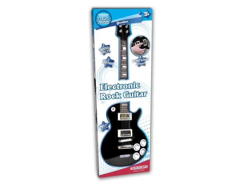 Bontempi Musikinstrument Elektronische Rockgitarre schwarz Bontempi Musikinstrument Elektronische Rockgitarre schwarz
