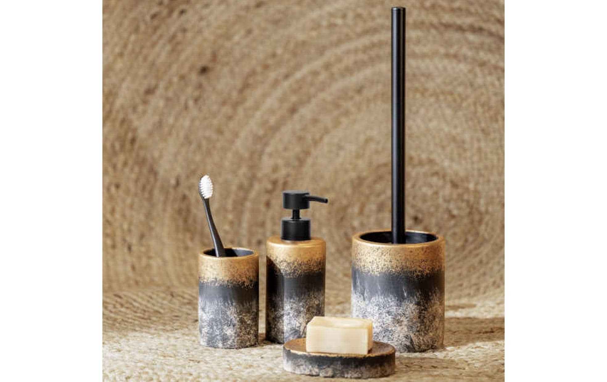 Wenko Seifenschale Lacona Gold/Grau/Schwarz Wenko Seifenschale Lacona Gold/Grau/Schwarz